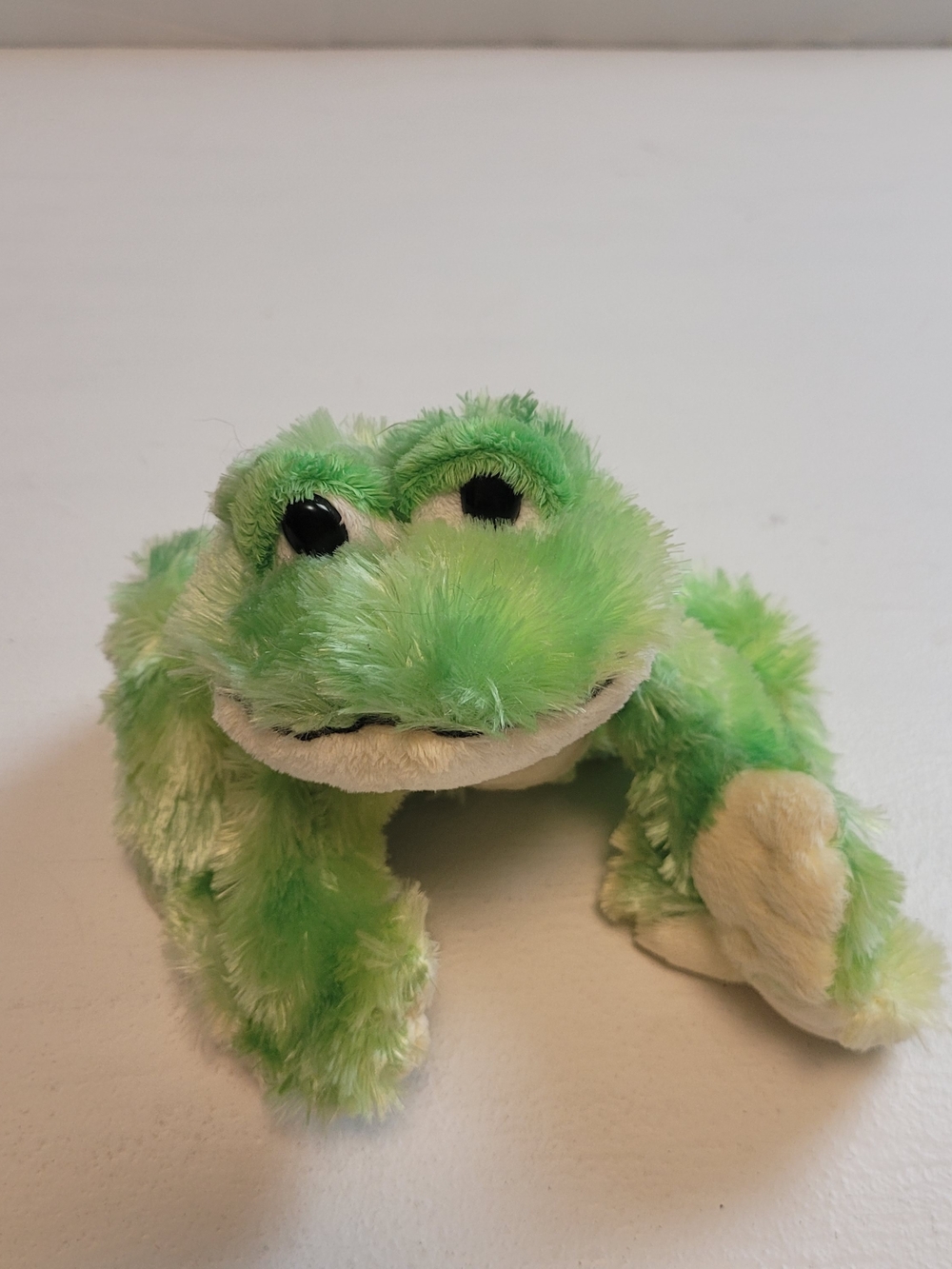 Webkinz Ganz Tie Dye Frog Plush Yellow Green Retired